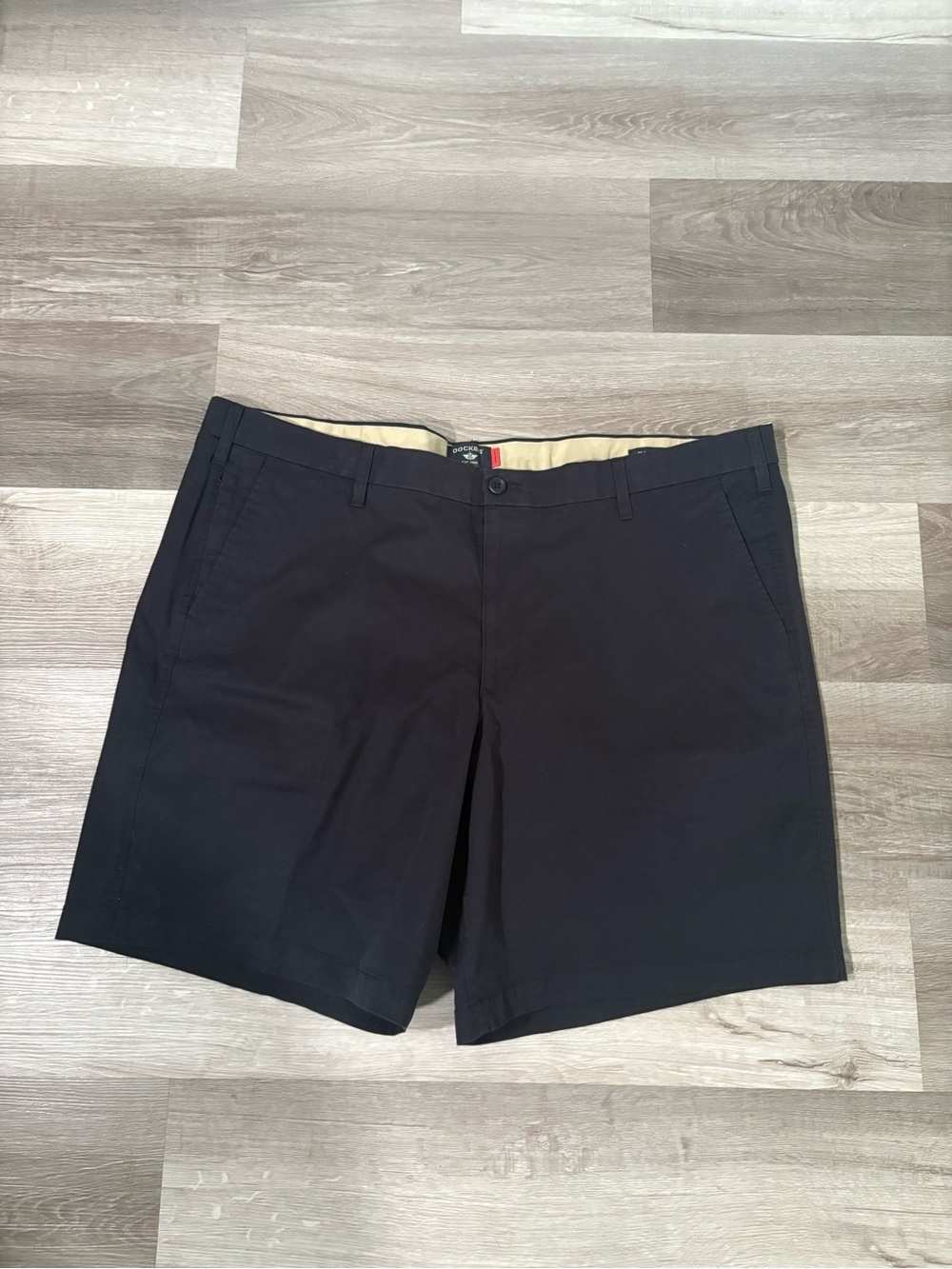 Dockers Black Flat-Front Men's Chino Shorts